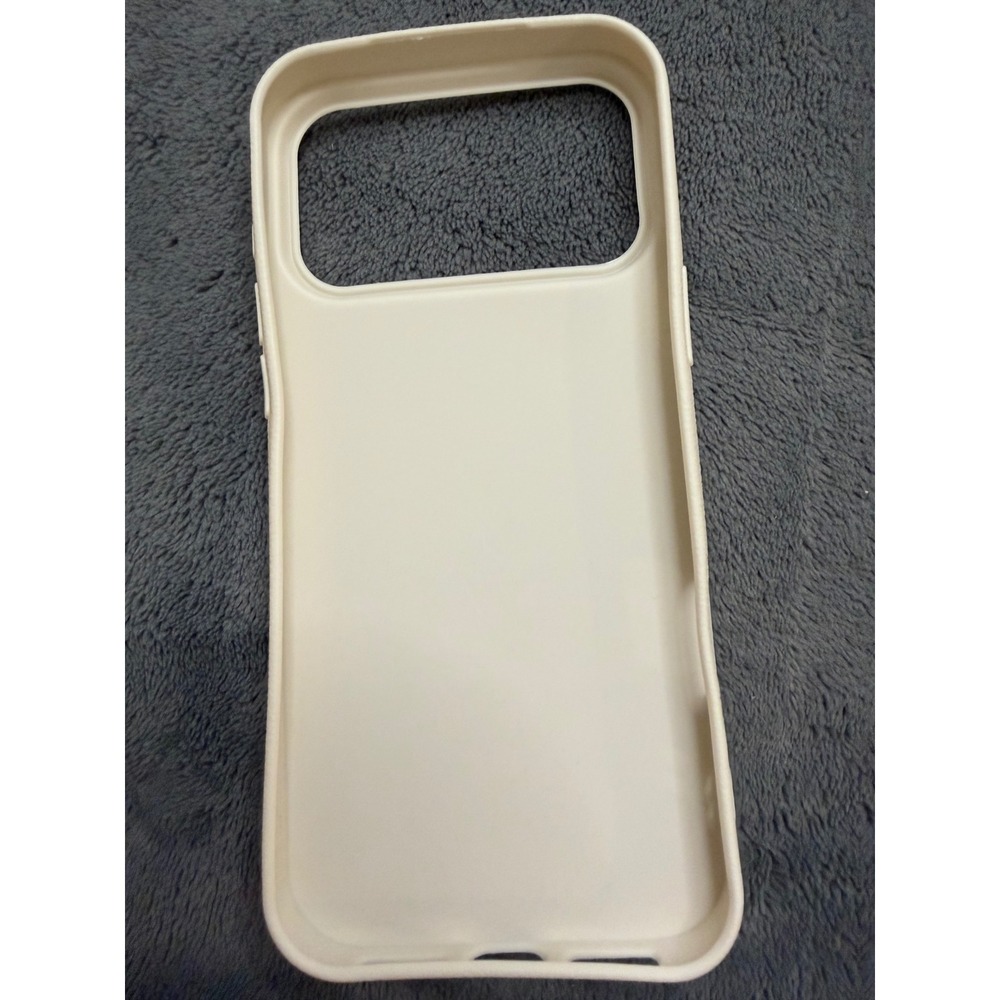 iPhone 17 Pro Max Cream New Celestial 2D Embroidery Sun Moon - Picture 4 of 5
